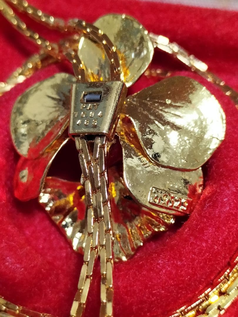 RISIS　22K　蘭ネックレス　ジュエリー　ループタイ　＊新品・未使用品＊