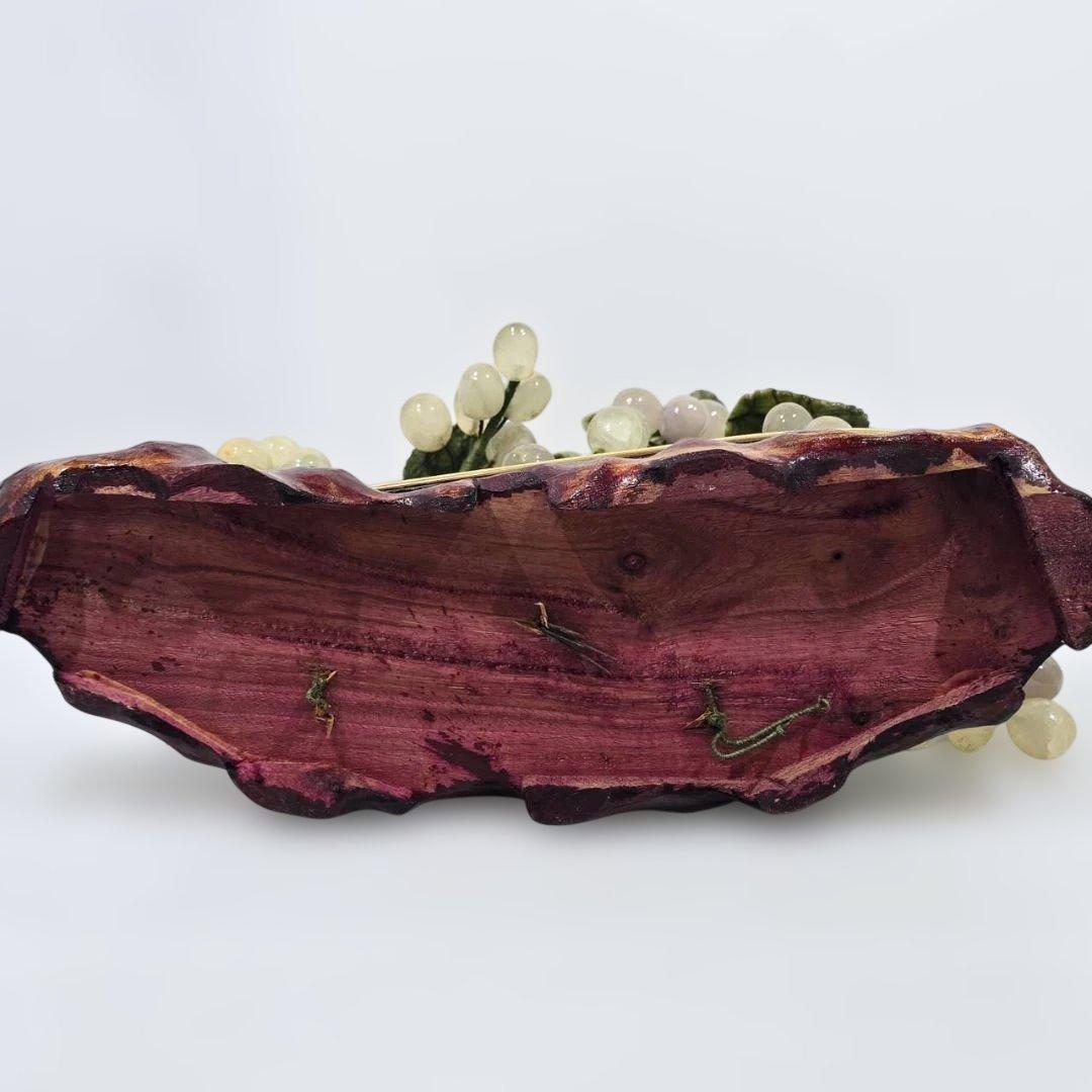 希少品 美術品 工芸品 置物　天然石 玉石 葡萄 年代物 ぶどう 風水 縁起物