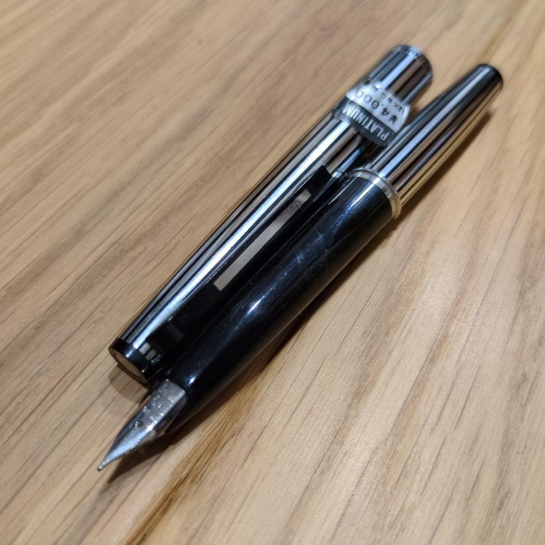 '70s プラチナ ポケット ステンレス 万年筆（細字）18K WG