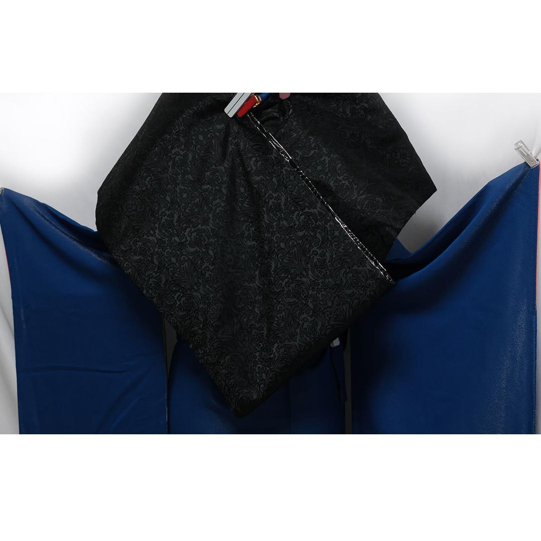 一点のみ！青色◆振袖6点セット160.5cmブルー成人式前撮りフルセットbJ30