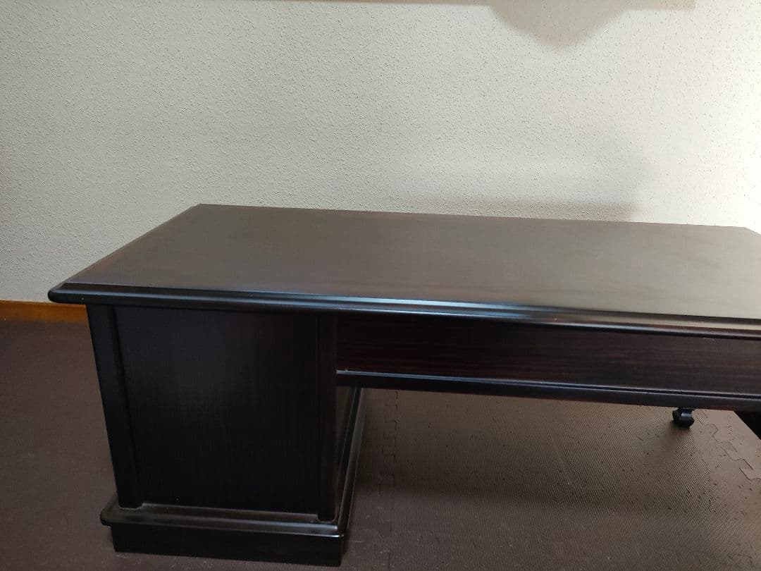 最高峰　紫檀　木製文机 ダークブラウン アンティーク