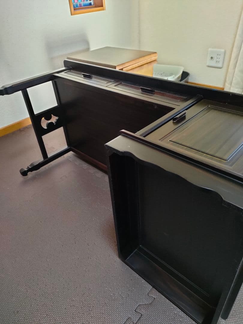 最高峰　紫檀　木製文机 ダークブラウン アンティーク