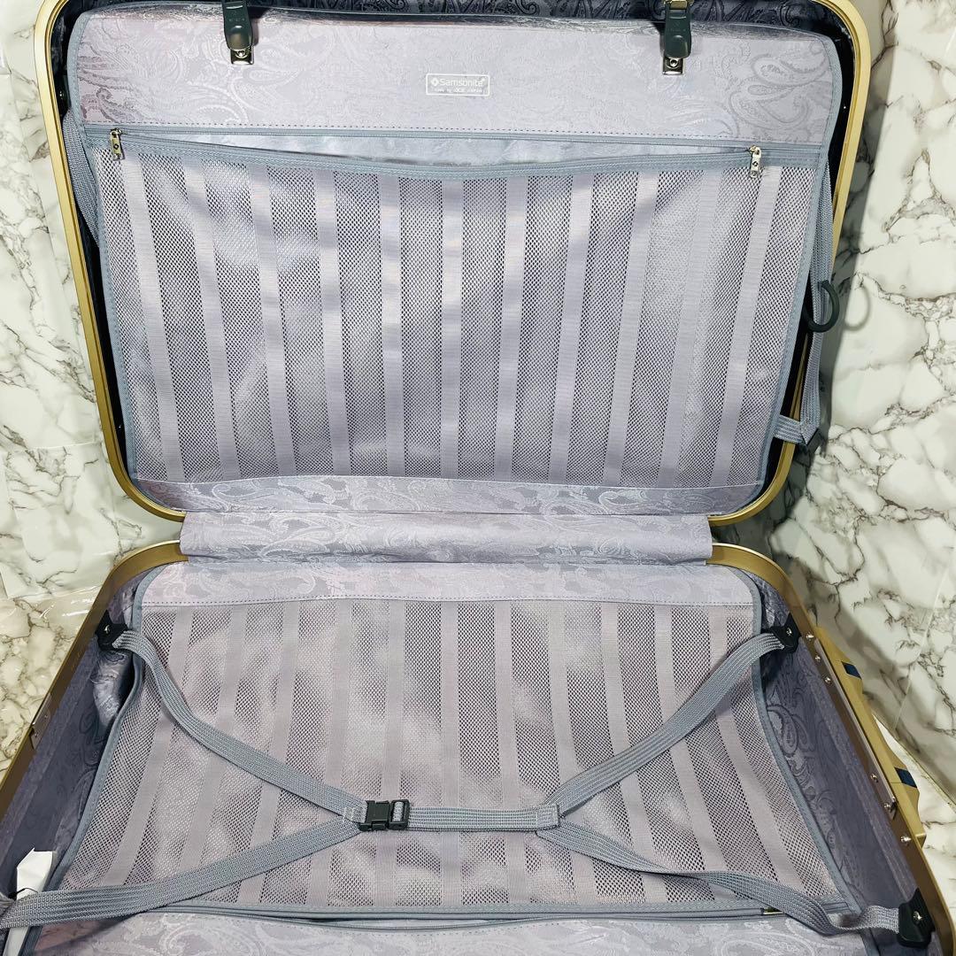 美品　Samsonite　サムナイト　キーロック式　大型スーツケース