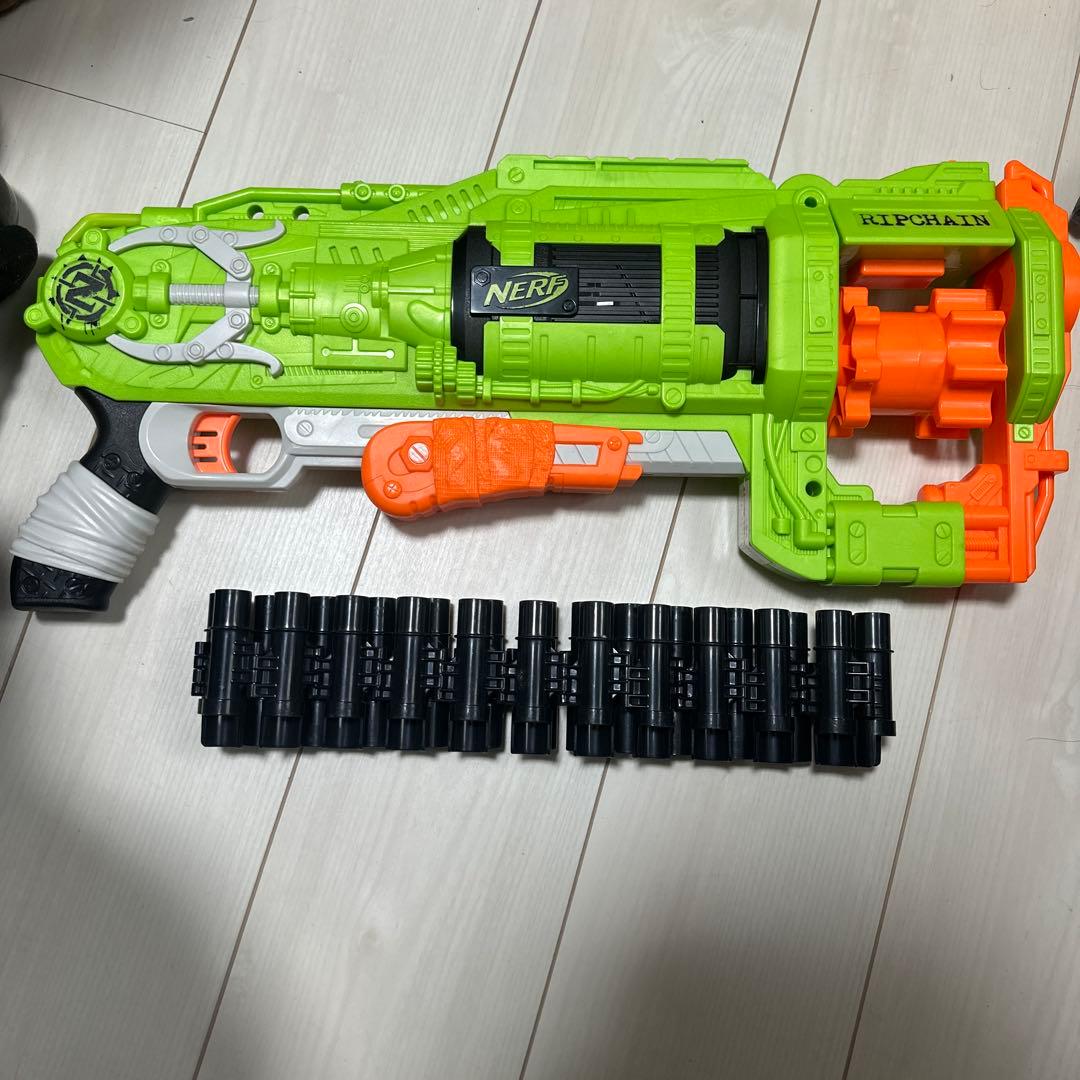 NERF RIPCHAIN トイガン グリーン・オレンジ