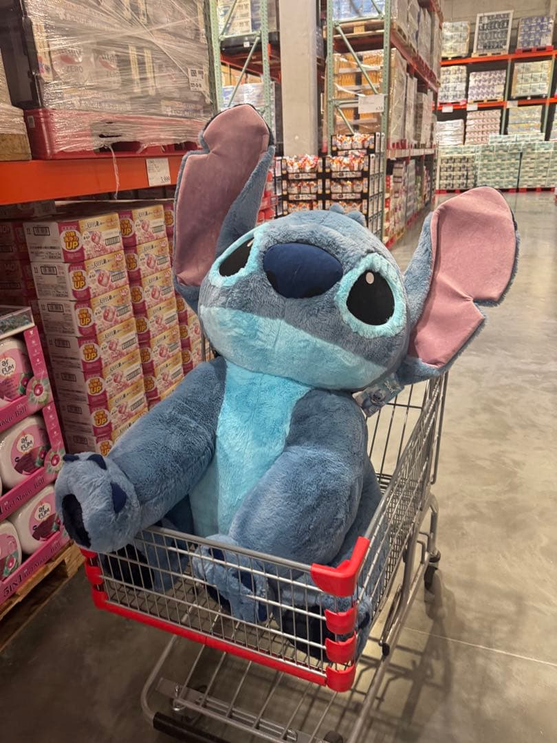 スティッチ コストコ限定品 特大ぬいぐるみ ブランケット入り