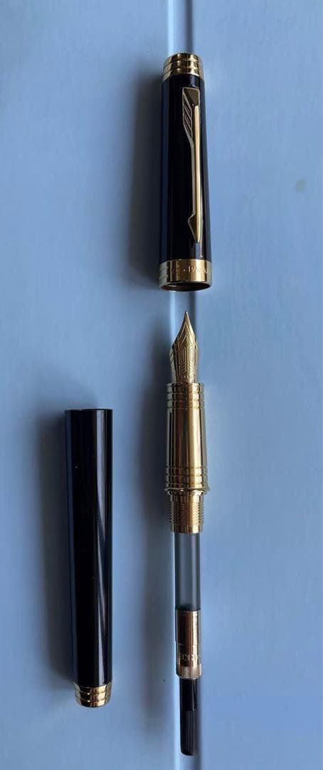 Parker 18K金　万年筆 クラシック 黒金