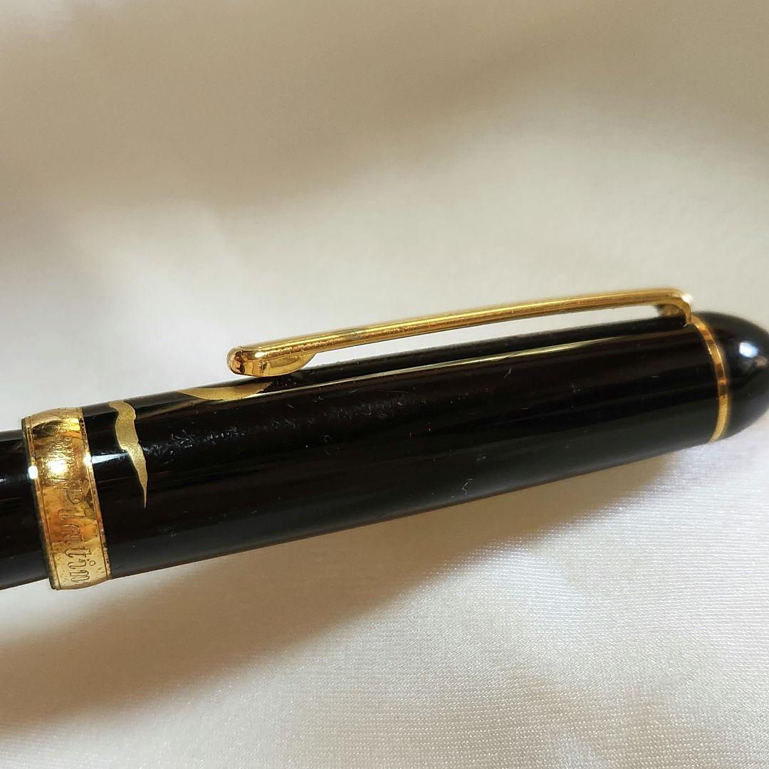 プラチナ URUSHI MAKI-E #3776 14K 中　蒔絵　京雲　桔梗？