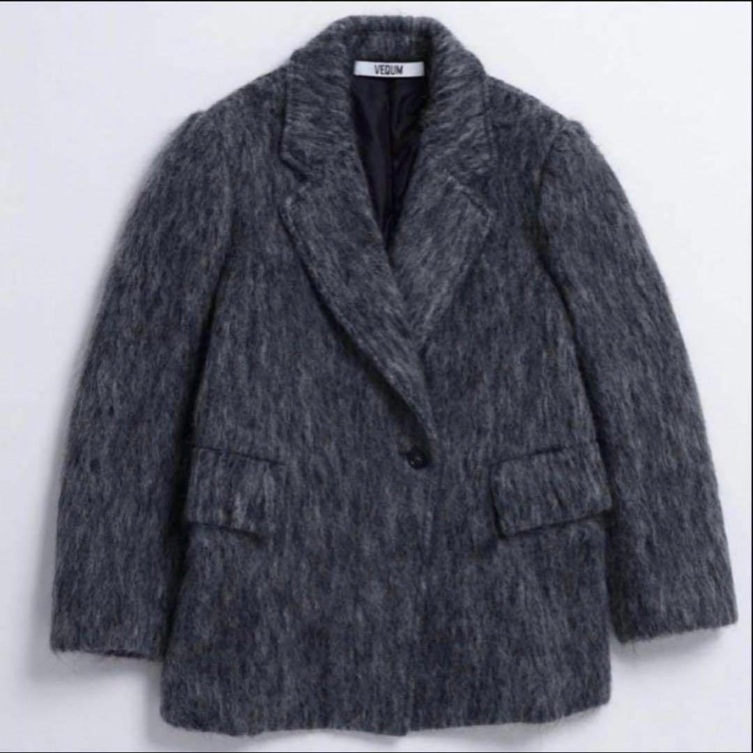 VEQUM シャギージャケットコート