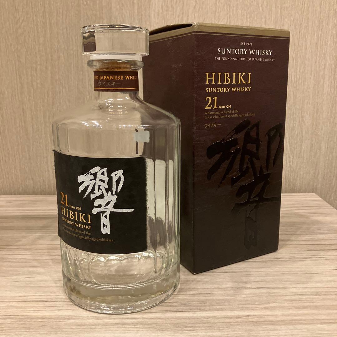 Hibiki 21年 ブレンデッドウイスキー 700ml 空瓶、空箱