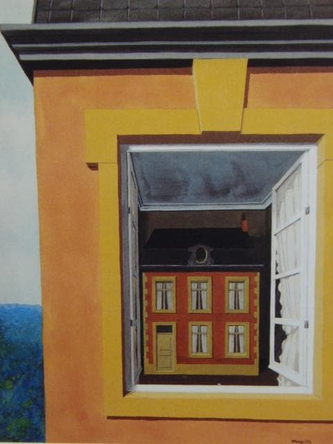 ルネ・マグリット、弁証法礼賛、希少な画集より、新品高級額・額装付