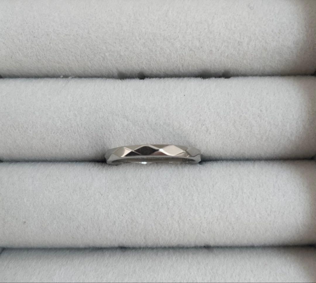 ブシュロン　ファセット　スモール　46 プラチナ