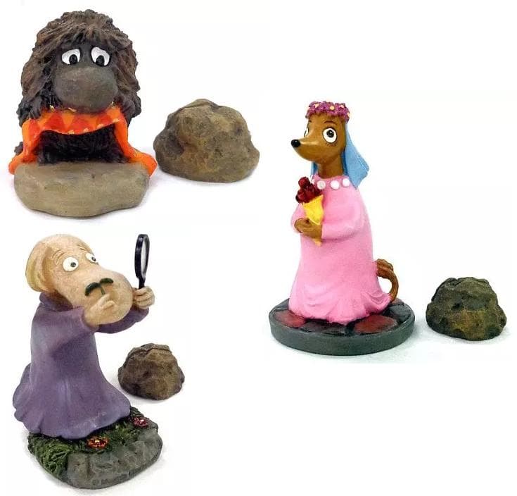 ムーミン原作フィギュア ご先祖様 ヘムレンさん ソースユール 3点