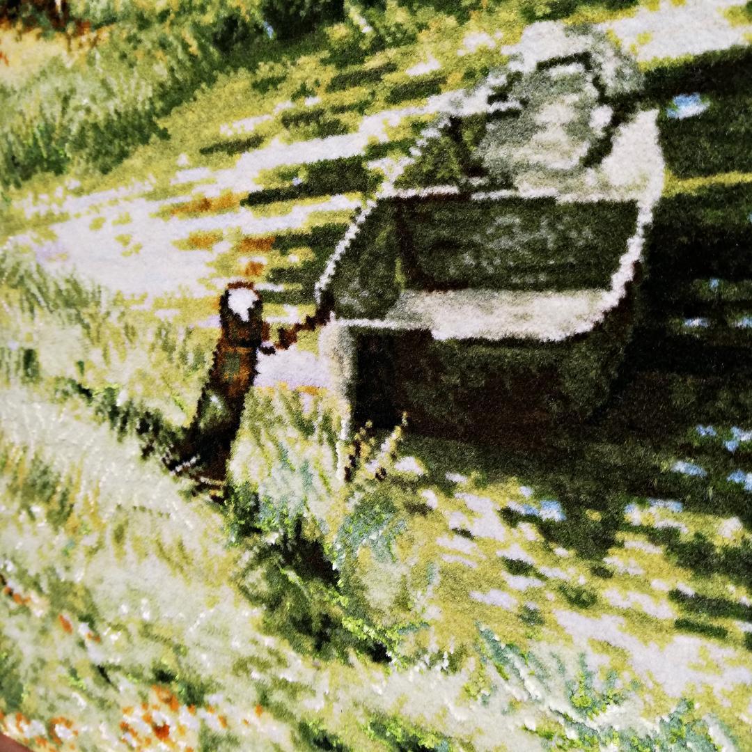 新春初売りセール▼ペルシャ絨毯 額装 タブリーズ 「水辺」