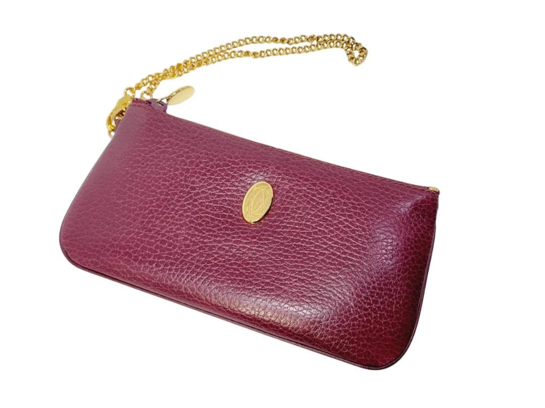 Cartier カルティエ マストライン ポーチ アクセサリー入れ チェーン