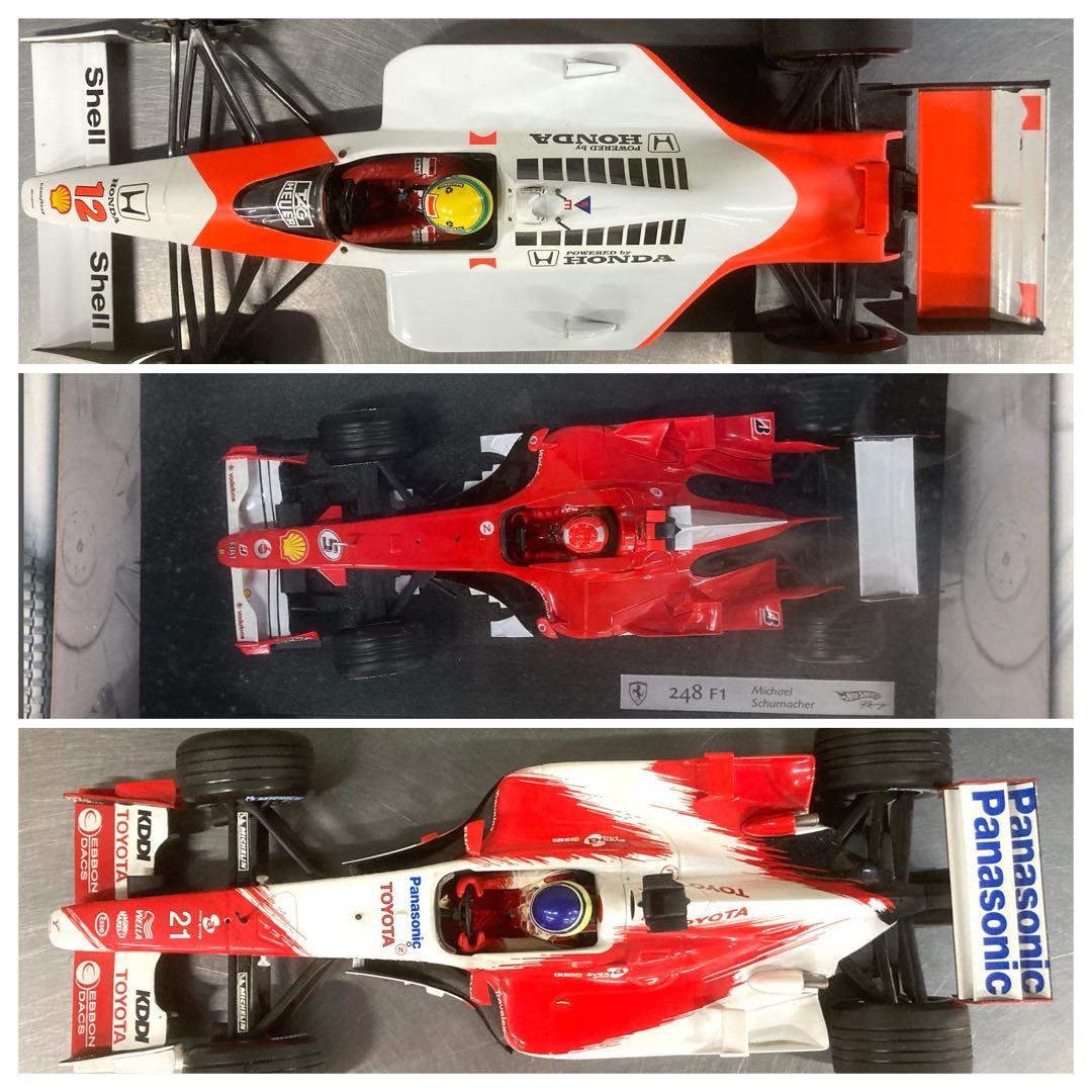 F1ミニカー3台セット 1/18 マクラーレン フェラーリ トヨタ