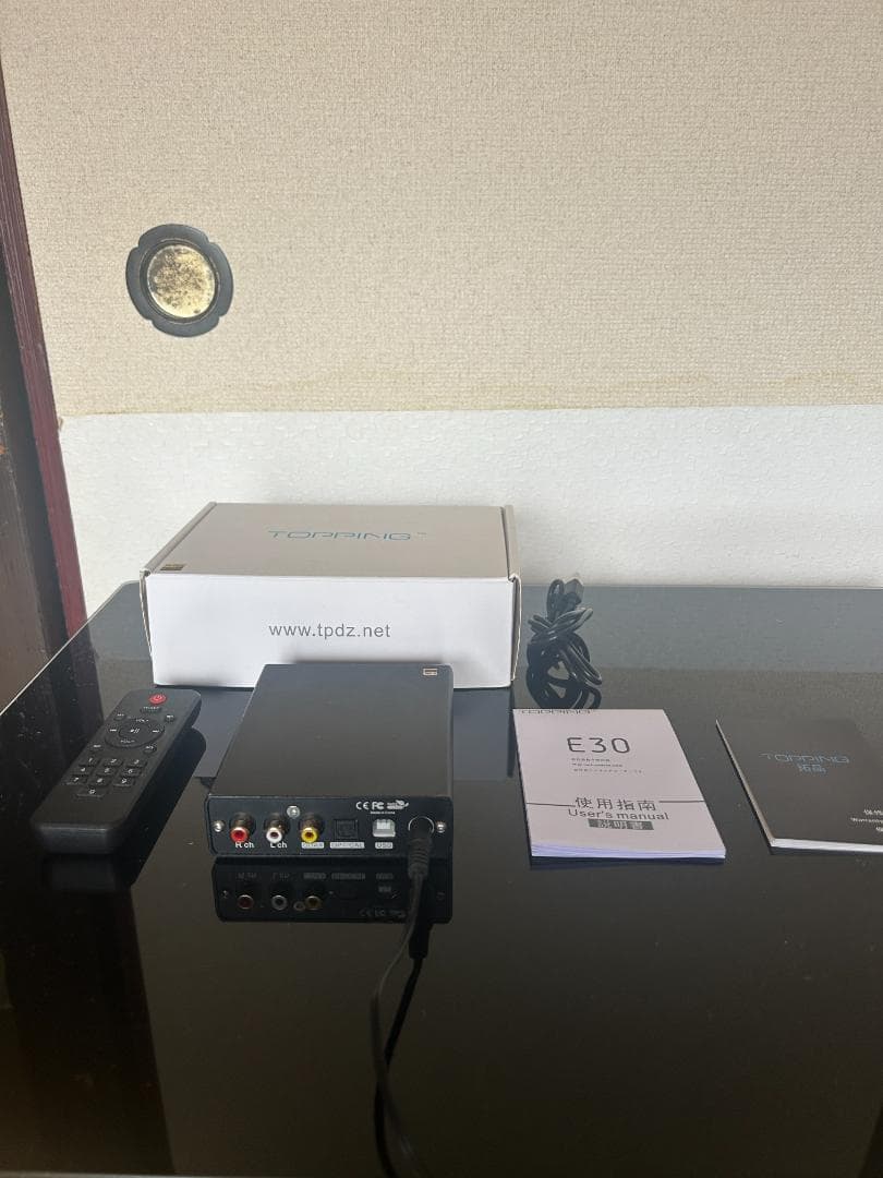 ●TOPPING E30　USB　DAC　ブラック　動作確認済み