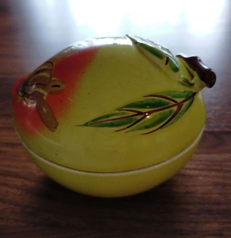 珉平焼　淡路焼　アンティーク　骨董　小物入れ　香合