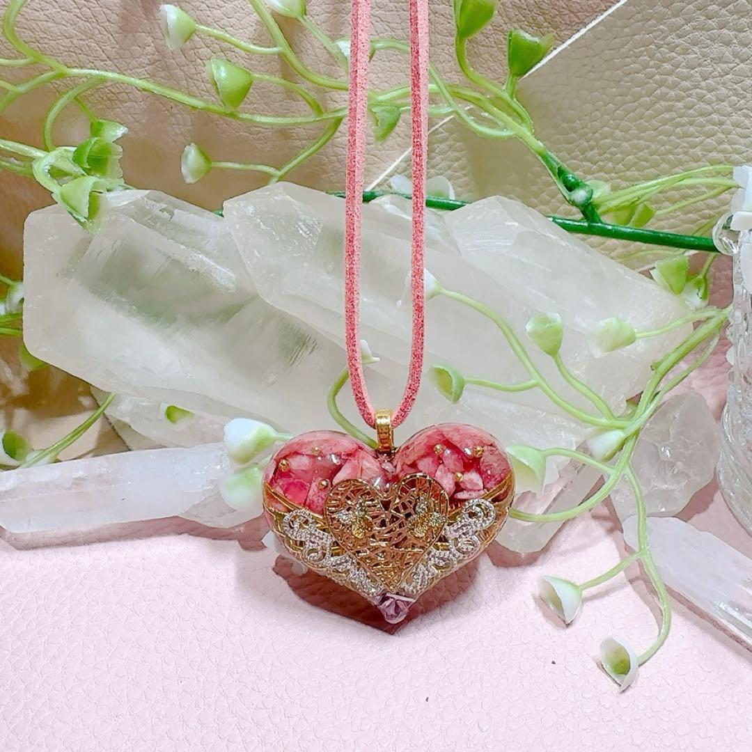 癒しのオルゴナイト❤️シトリン＋サードオニキスの香水瓶型♡