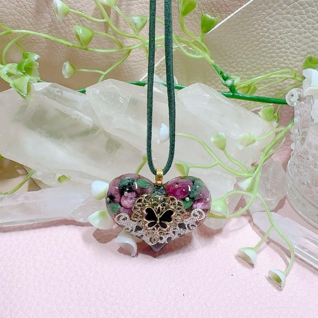 癒しのオルゴナイト❤️シトリン＋サードオニキスの香水瓶型♡