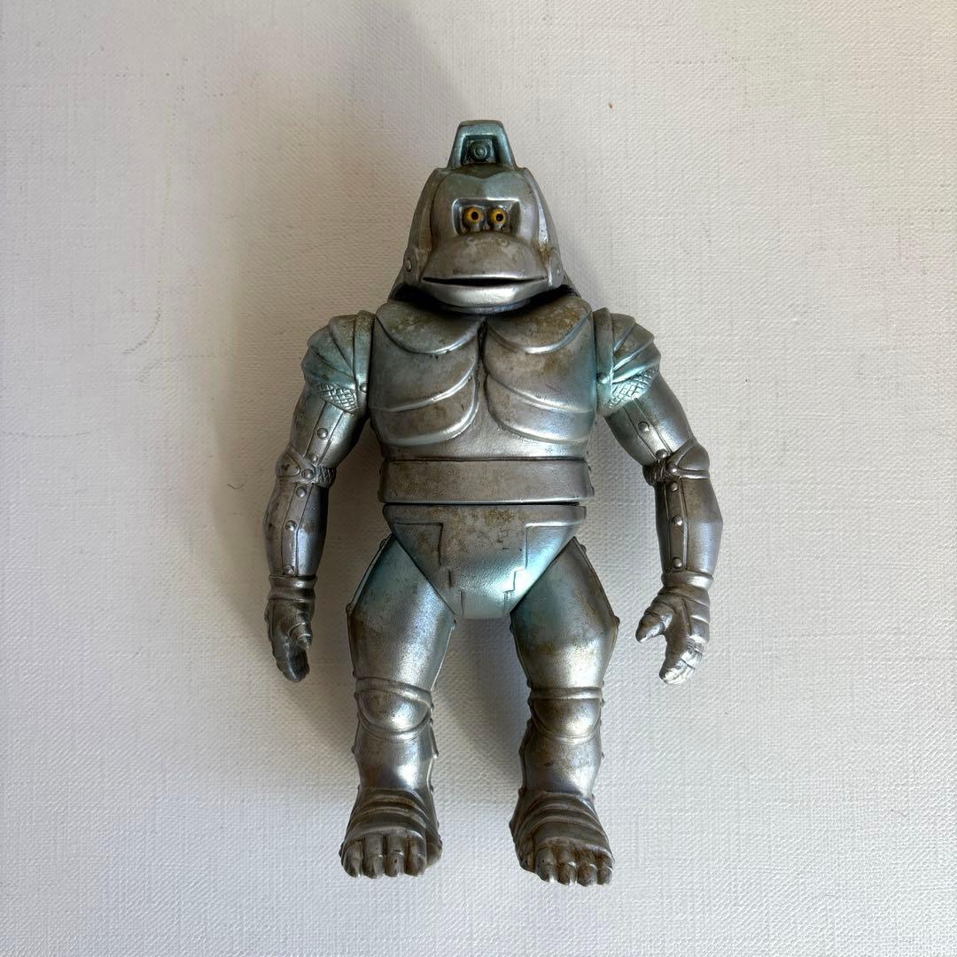 山勝　メカニコング　ソフビフィギュア　ゴジラ　当時物　足裏版権シール付き