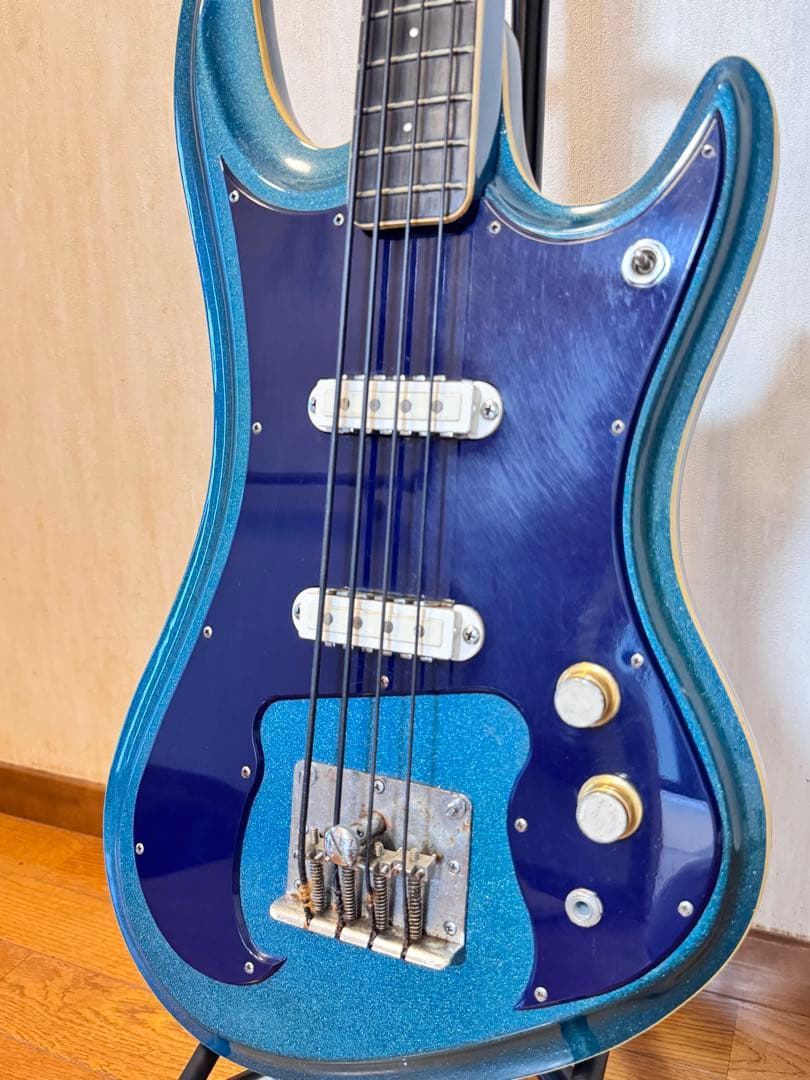 【1960年代】絶版 Guyatone EB-9 Sharp Fiveブルー