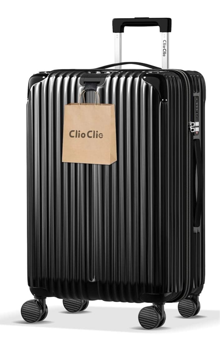 【ClioClio】スーツケース キャリーケース キャリーバッグ 拡張機能付