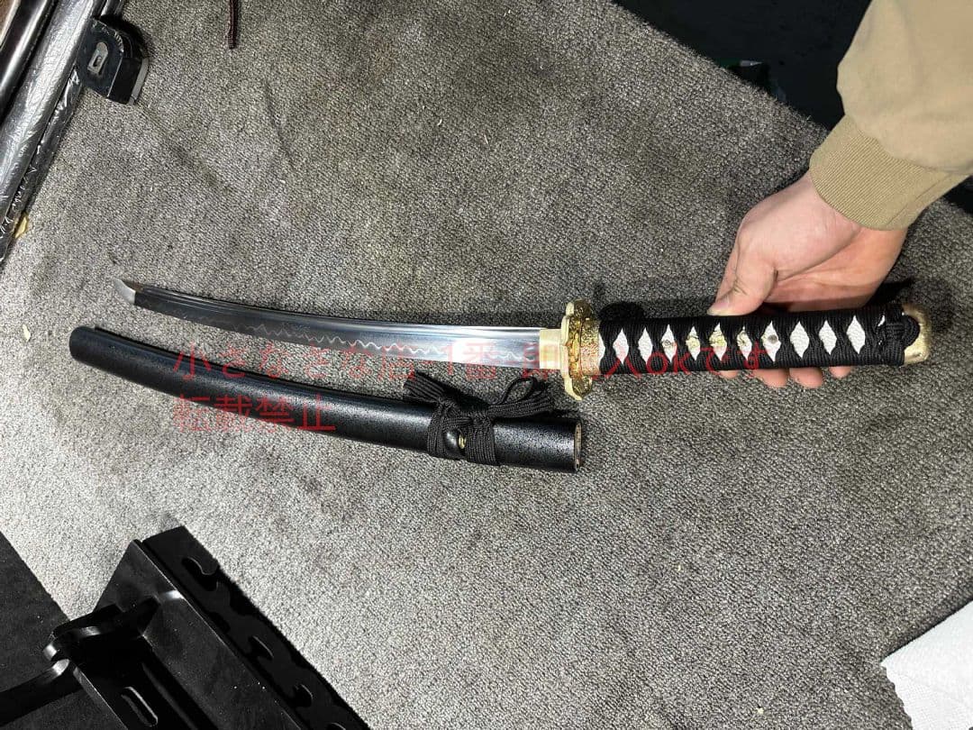 20寸中タイプT10焼刃武士打刀波 古兵器 武具 刀装具 日本刀 模造刀 居合刀