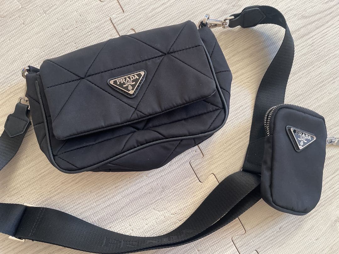 ※専用　PRADA ノベルティブラック ショルダーバッグ キルティング