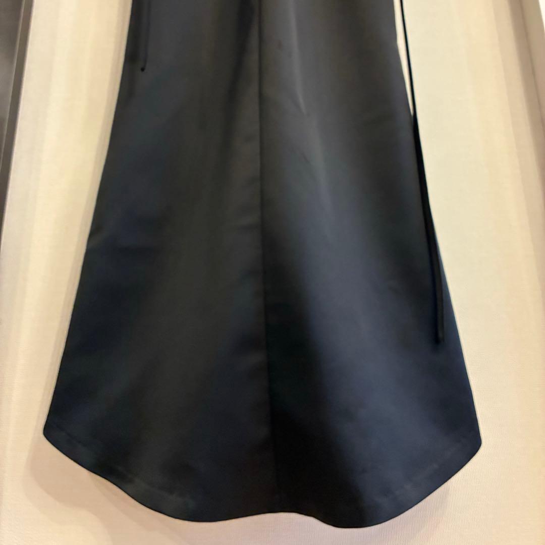 kaene サテンリボンドレス ブラックドレス 二次会ドレス