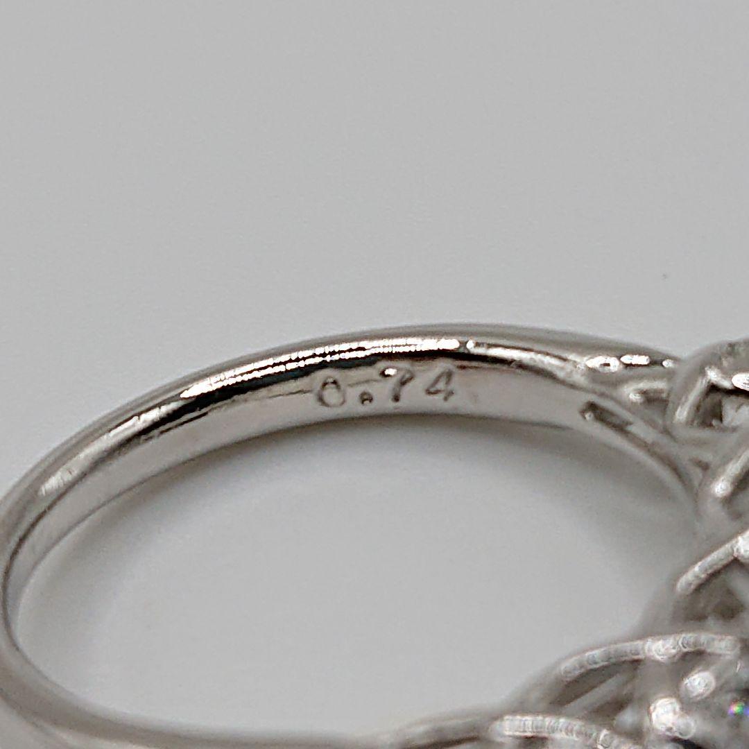 はる様1カラットUP 5粒 ツイスト天然ダイヤモンドリング エタニティPt900