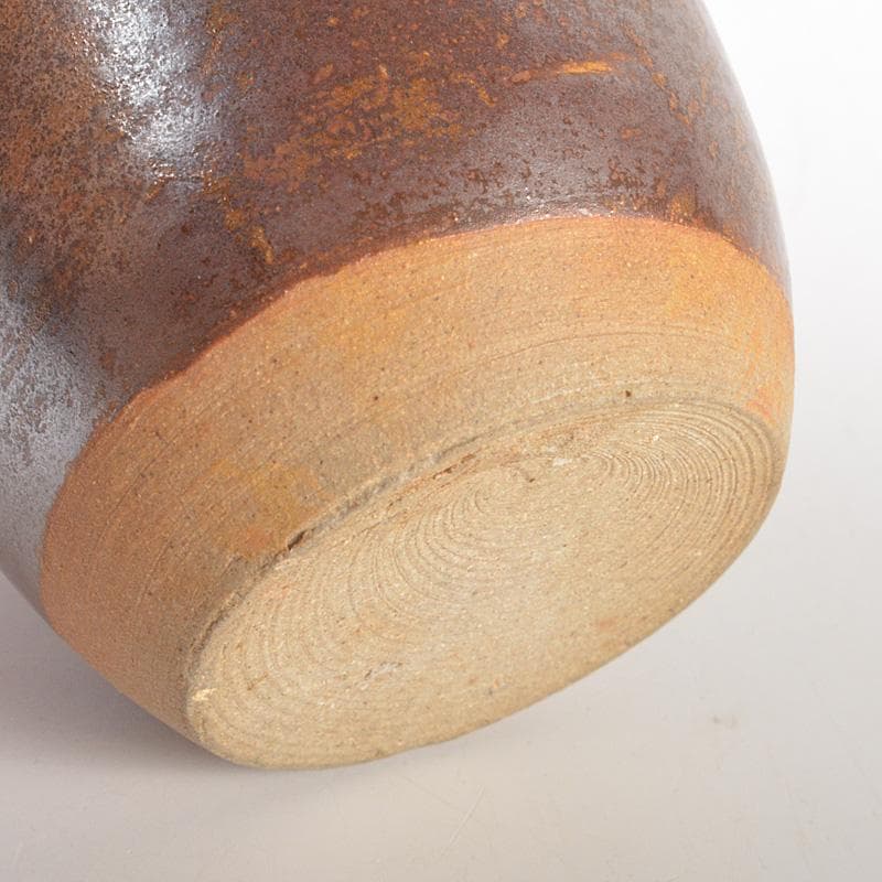 茶道具　備前焼　肩衝茶入　仕覆・箱付　V　6671