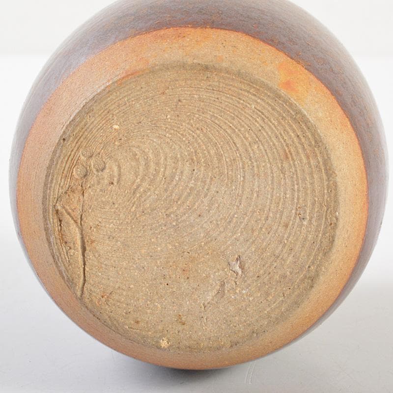 茶道具　備前焼　肩衝茶入　仕覆・箱付　V　6671