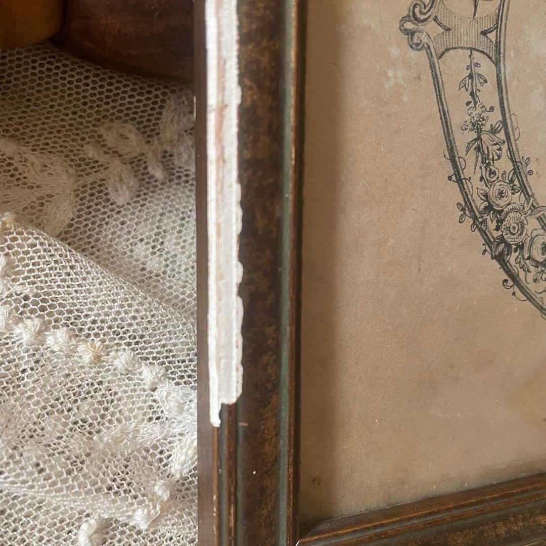 アンティーク女性の肖像画フレーム