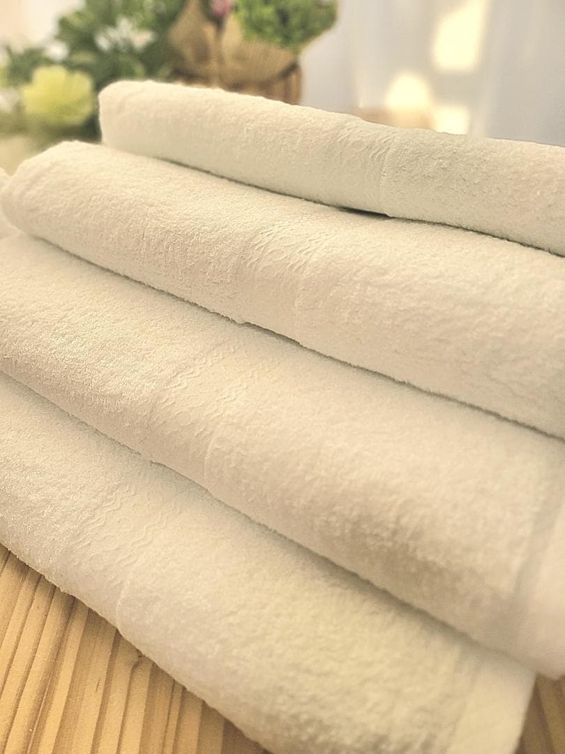 泉州タオル 高級綿糸ホワイトバスタオルセット6枚入 まとめ売り タオル新品