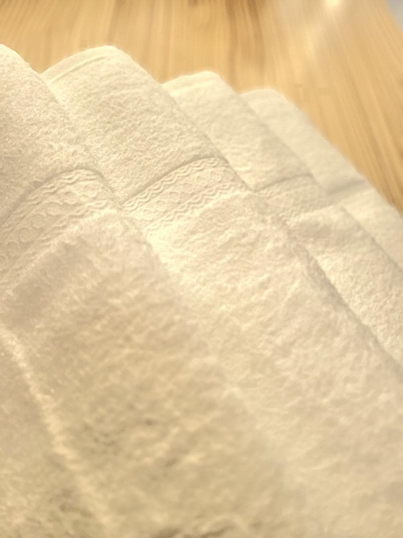 泉州タオル 高級綿糸ホワイトバスタオルセット6枚入 まとめ売り タオル新品