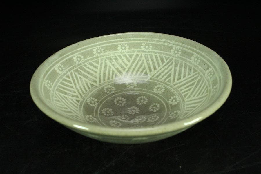 茶道具 朝日 刷毛目茶碗 阿漕 三嶋茶碗 二件(K-A991)