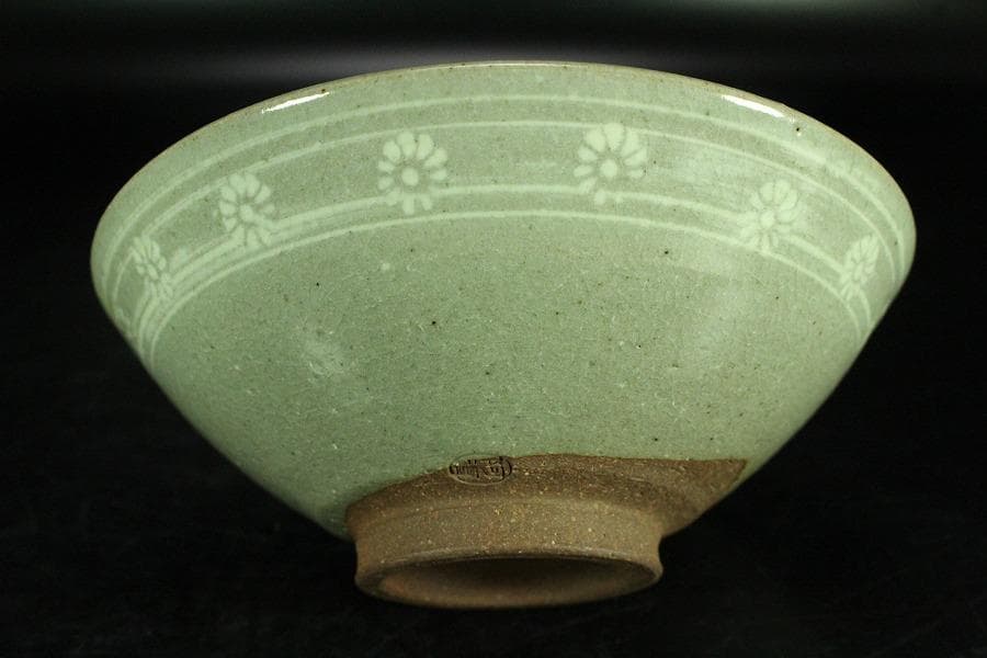 茶道具 朝日 刷毛目茶碗 阿漕 三嶋茶碗 二件(K-A991)