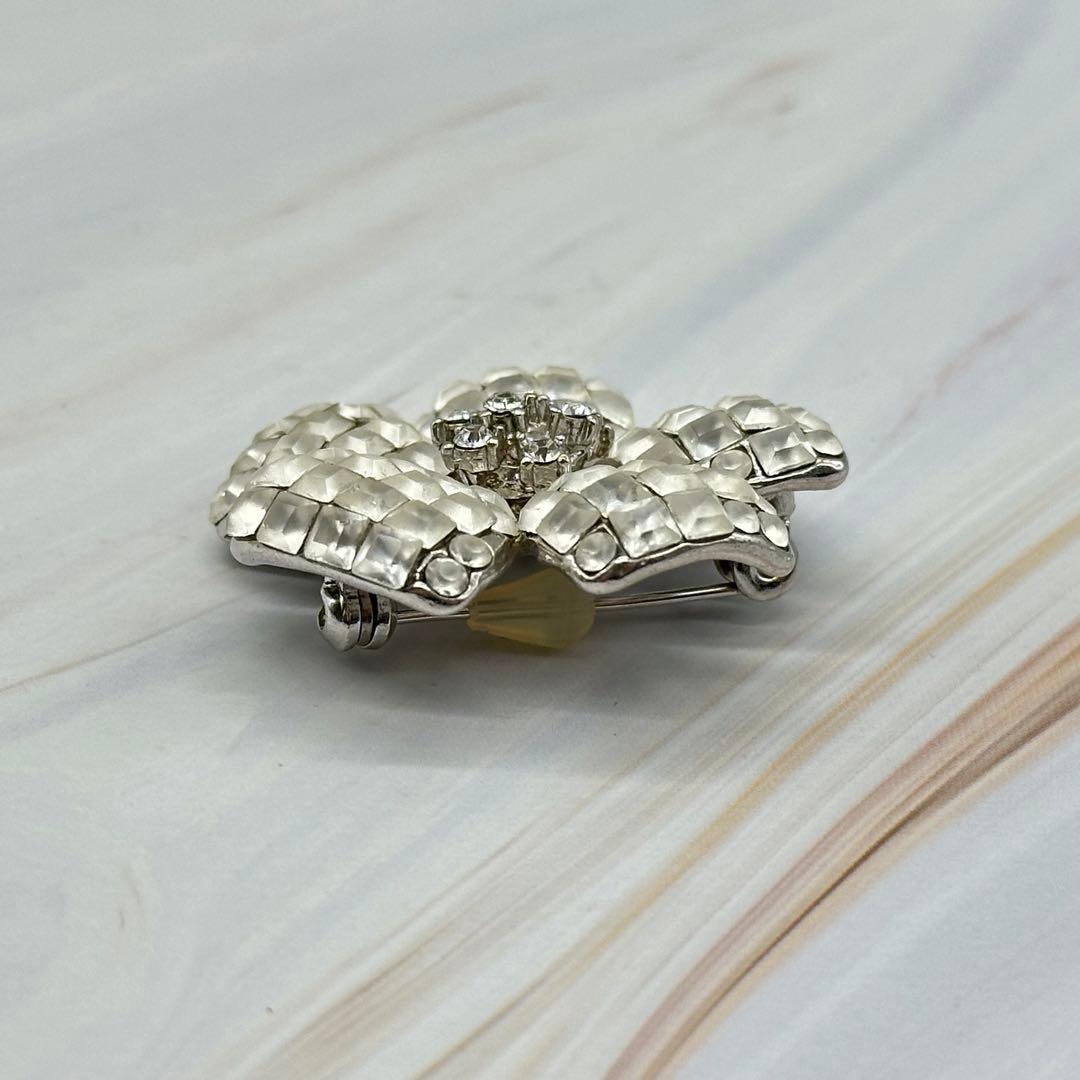 FOXEY FLEUR ブローチ フラワー ラインストーン ジルコニア