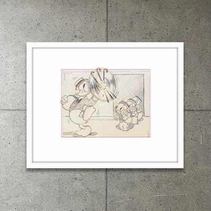 額装品/Mr. Duck Steps/ディズニー/ポスター/インテリア