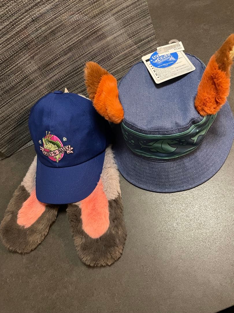 【2点タグ付き】ディズニー ズートピア ファンキャップ ニック ジュディ セット