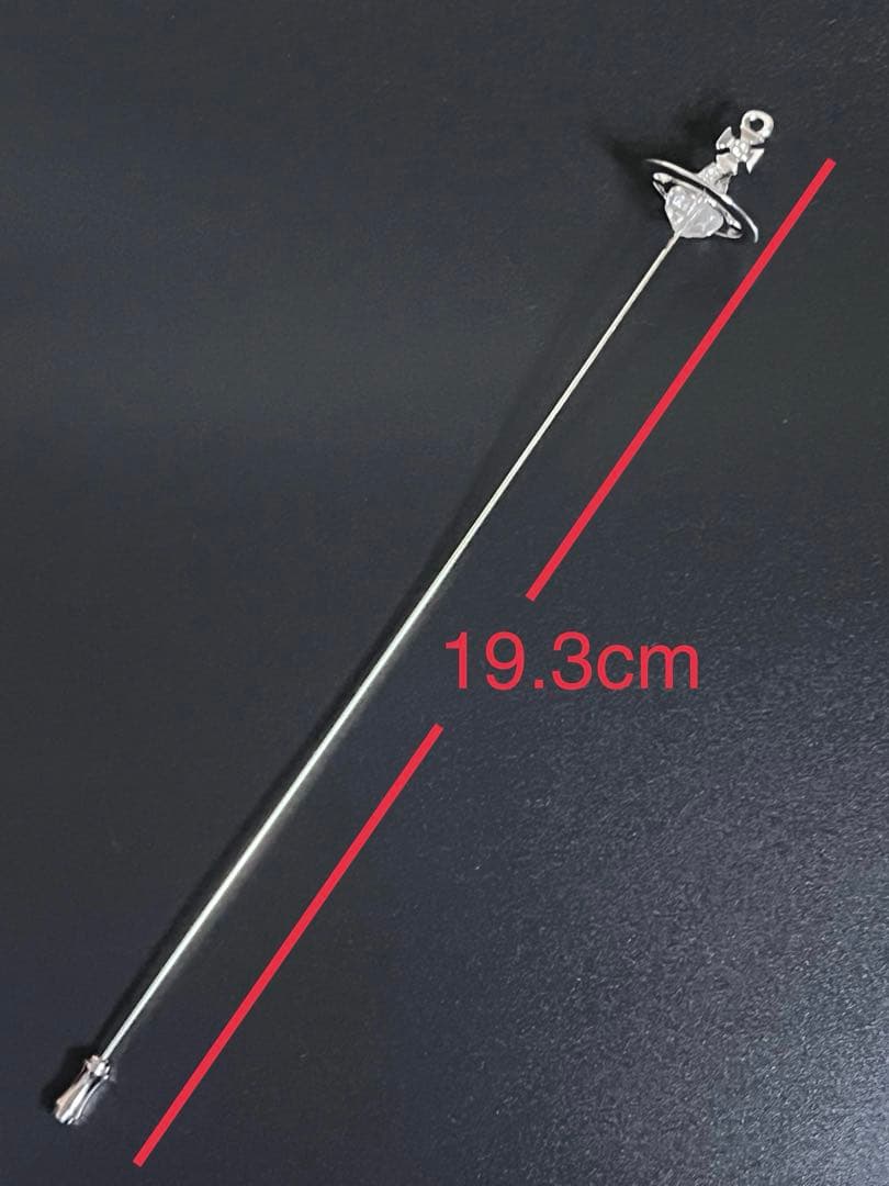 VivienneWestwoodロング ピンブローチ グラスカット クリスタル