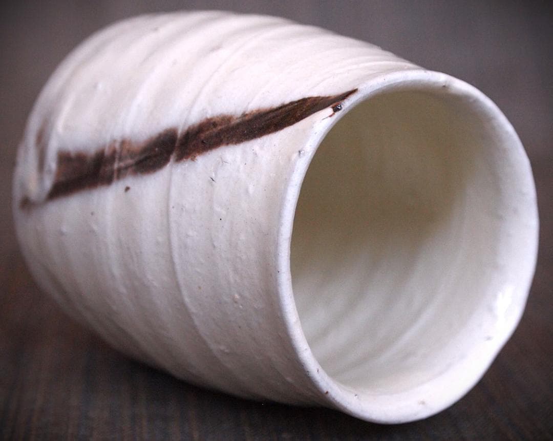 人気作家★人気作家★辻村塊【師＆父：辻村史朗】★粉引湯のみAA