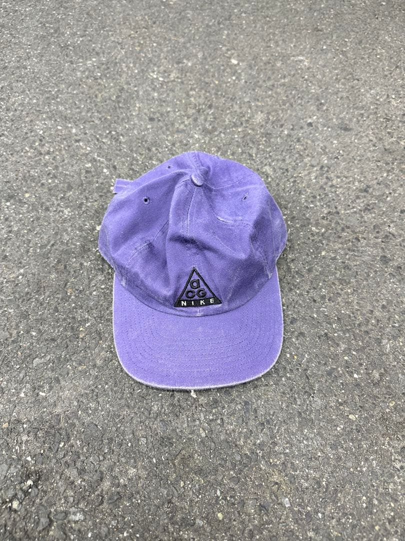 90s 希少 nike acg cap 紫 キャップ 鬼フェード パープル