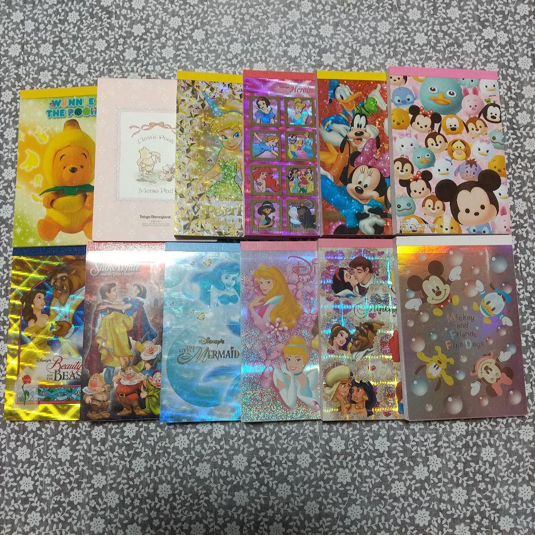 ディズニーストア メモ帳 メモパット １２冊セット