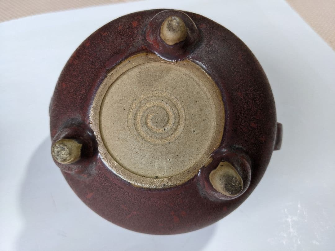 ♦袴形飾り 透し彫り 三足 香炉 古玩 古美術品 工芸品 香道具 骨董品