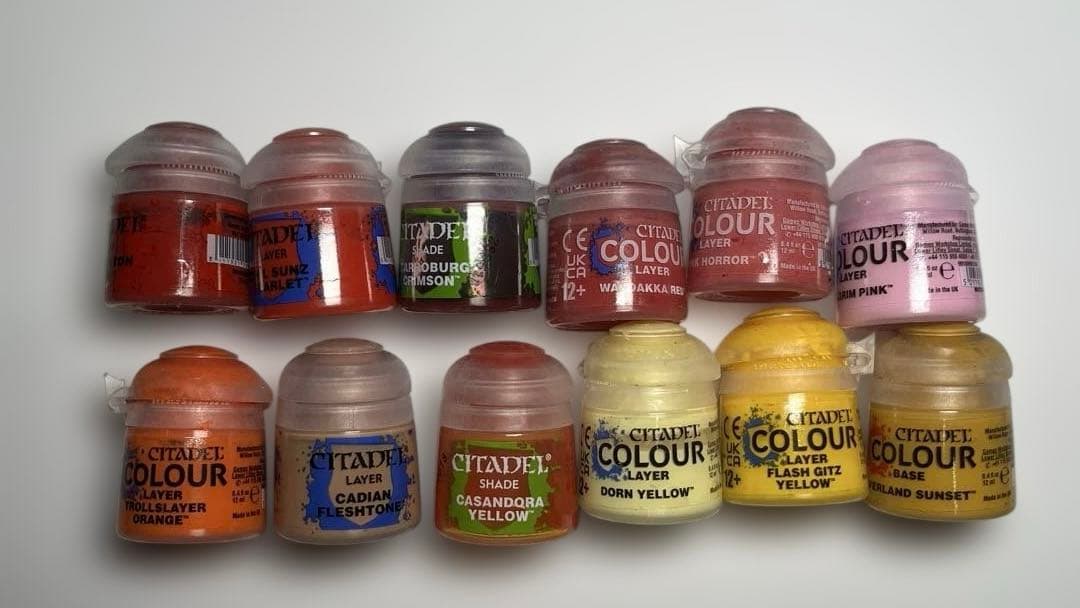 シタデルカラー　レイヤー、ベース、ジェイド、ドライ　新品未開封13個 中古30個