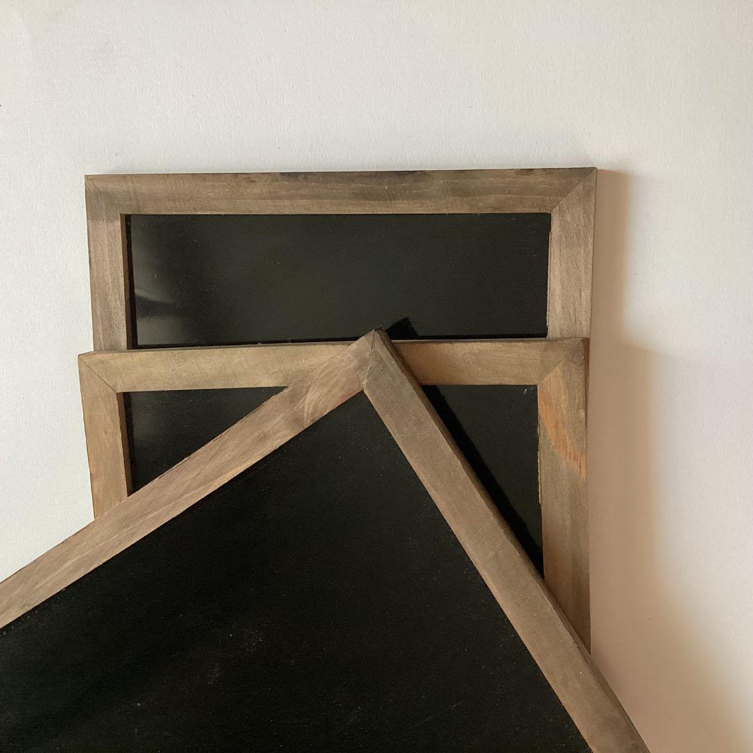 ブラックボード　１枚　木枠