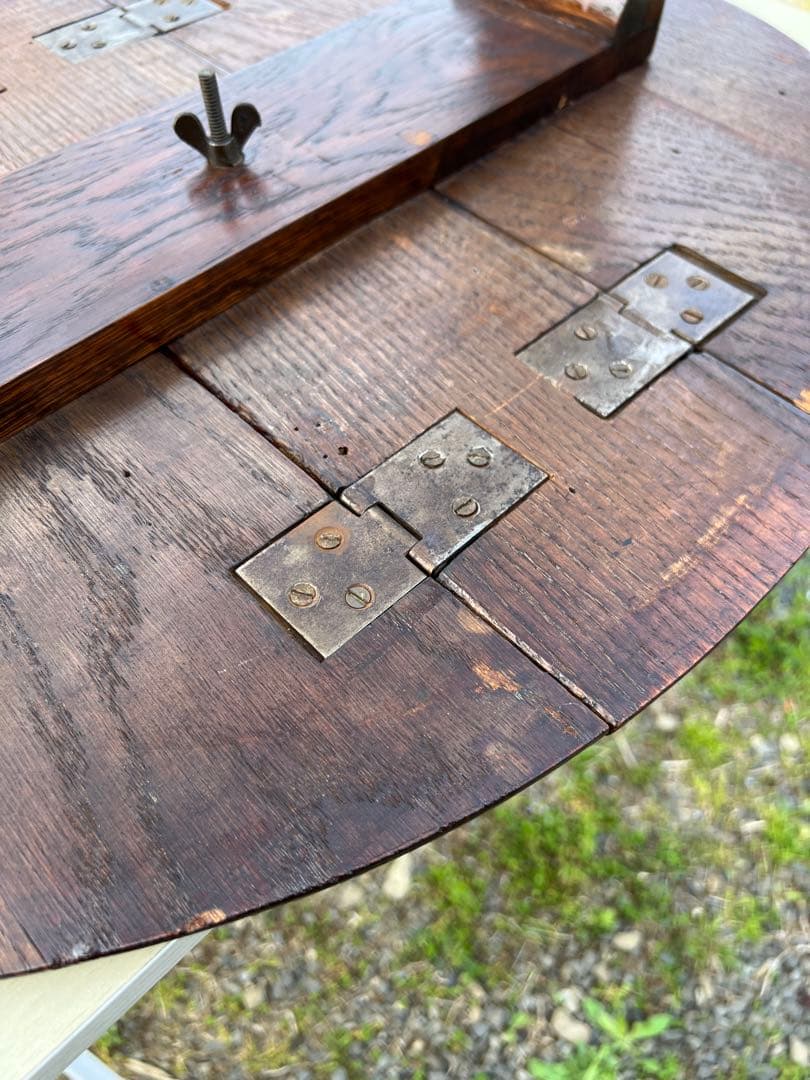 イギリスアンティーク　コンパクトバタフライテーブル　サイドテーブル　希少