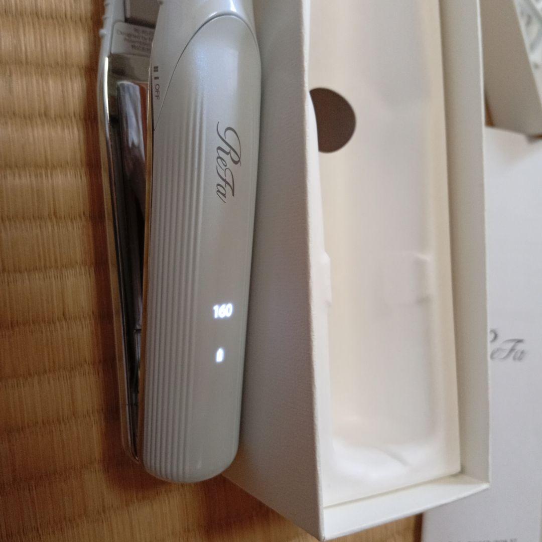 白　リファ コードレス ストレートアイロンST ReFa finger iron