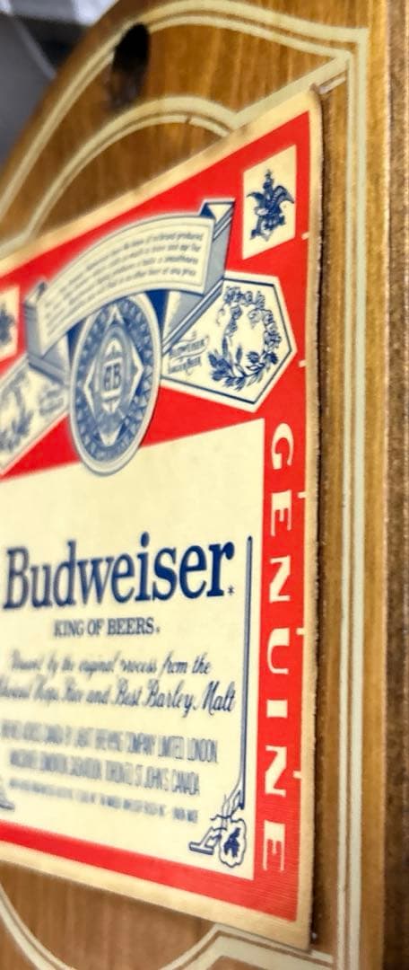 ビンテージ品 バドワイザー（Budweiser）壁掛け式栓抜 希少
